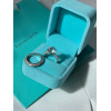 Кольцо Tiffany Setting белое крупное с камнями