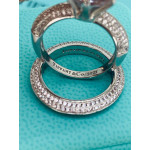 Кольцо Tiffany Setting белое крупное с камнями