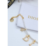 Колье Dior с жемчугом, золотистое