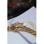 Колье-чокер Dior золотистый, без камней