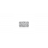 Кольцо Tiffany Victoria белое широкое с камнями