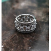 Кольцо Tiffany Victoria белое широкое с камнями