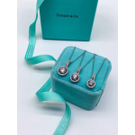 Кулон Tiffany белый каратник с камнями