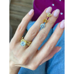Комплект Bvlgari кольцо и серьги-гвоздики