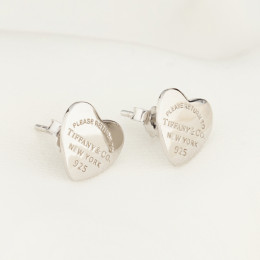 Серьги Return To Tiffany белые широкие
