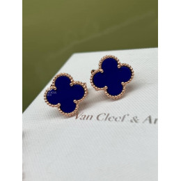 Серьги Van Cleef and Arpels синие