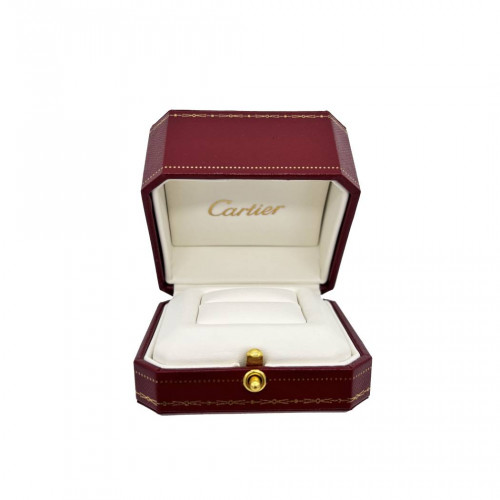 Упаковка Cartier под кольцо (белая кожа)