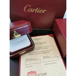 Упаковка Cartier под кольцо (белая кожа)