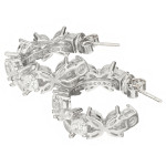 Серьги Tiffany Victoria белые с камнями