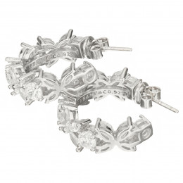Серьги Tiffany Victoria белые с камнями