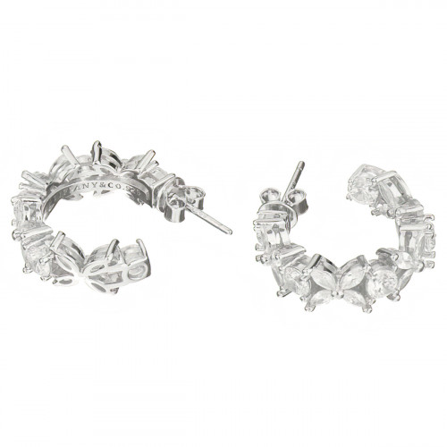 Серьги Tiffany Victoria белые с камнями