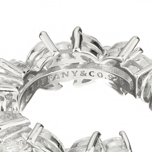 Серьги Tiffany Victoria белые с камнями