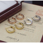 Серьги Cartier love с английским замком