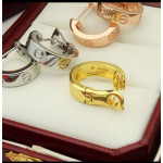 Серьги Cartier love с английским замком