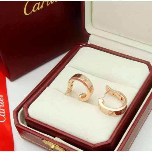 Серьги Cartier love с английским замком