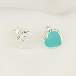 Серьги Return To Tiffany белые с голубым