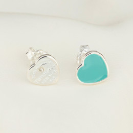 Серьги Return To Tiffany белые с голубым