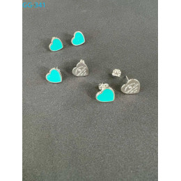 Серьги Return To Tiffany белые с голубым