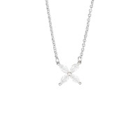 Кулон Tiffany Victoria белый с камнями