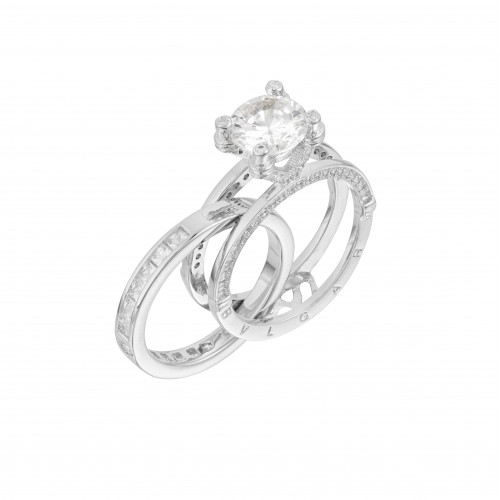 Кольцо BVLGARI B.Zero1 два в одном (серебро 925)