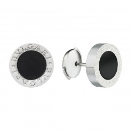 Серьги BVLGARI B.zero1 черные в белом BVL-24А4