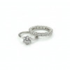 Два кольца Tiffany Embrace каратник и дорожка