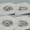 Два кольца Tiffany Embrace каратник и дорожка