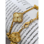 Колье Van Cleef 45 см гильоше в желтом