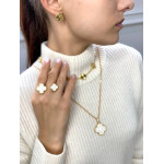 Колье Van Cleef 45 см гильоше в желтом