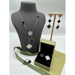 Колье Van Cleef and Arpels агат и перламутр