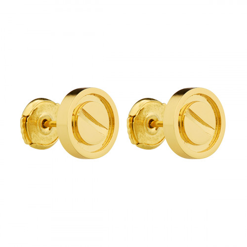 Серьги Cartier LOVE гвоздики желтые