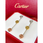 Серьги Cartier LOVE гвоздики желтые