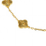 Колье Van Cleef 90 см гильоше в желтом