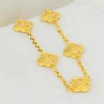 Колье Van Cleef 90 см гильоше в желтом