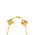Колье Van Cleef 90 см гильоше в желтом