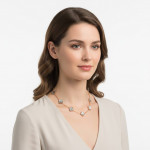 Колье Van Cleef 45 см темный перламутр в розовом