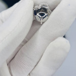Серьги Van Cleef гвоздики черные в белом