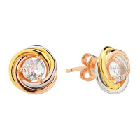 Серьги Cartier Trinity циркон