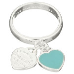 Кольцо Return To Tiffany белое с голубым