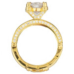 Кольцо BVLGARI B.Zero1 трансформер желтое