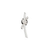 Серьги Tiffany Knot белые с белыми камнями