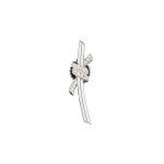Серьги Tiffany Knot белые с белыми камнями