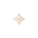 Серьги Louis Vuitton Color Blossom розовые с белой керамикой