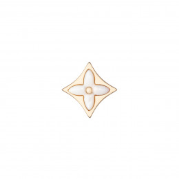 Серьги Louis Vuitton Color Blossom розовые с белой керамикой
