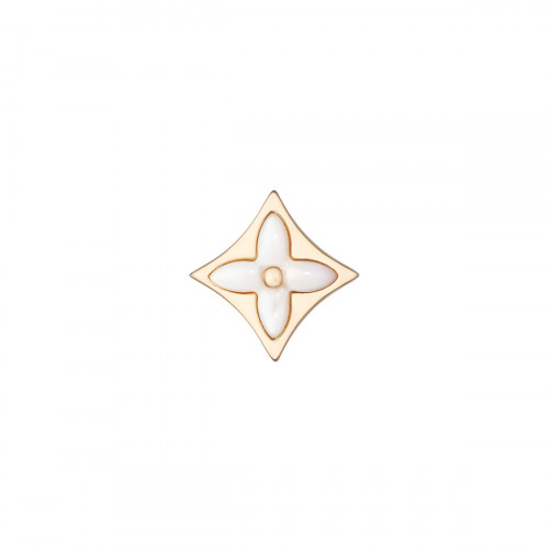 Серьги Louis Vuitton Color Blossom розовые с белой керамикой