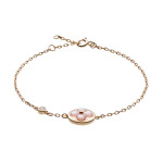 Браслет Louis Vuitton Color Blossom розовый с розовой керамикой
