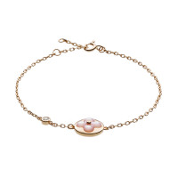 Браслет Louis Vuitton Color Blossom розовый с розовой керамикой