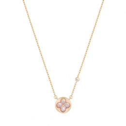 Кулон Louis Vuitton Color Blossom розовый с розовой керамикой
