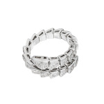 Кольцо змея Bvlgari Serpenti Viper с паве