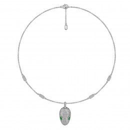 Кулон змея Bvlgari Serpenti Viper белый